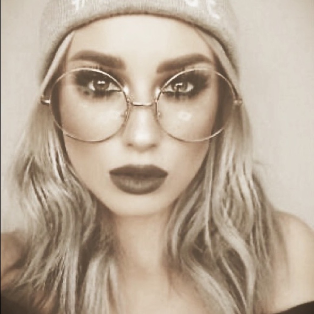 Gold Geometric Wire Glasses - Clear Lens Fashion Accessory NWOT - Picture 11 of 17